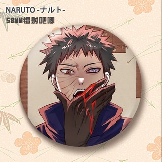 Anime Naruto Kakashi Sasuke Obito Huy Hiệu Nút Cài Áo Cosplay Bộ Sưu Tập Đồ Chơi Túi Trang Trí Quà Tặng
