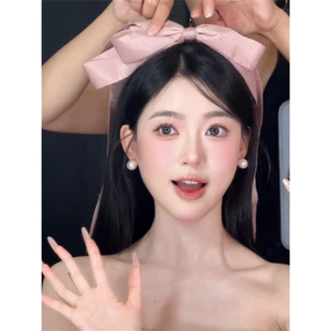 Phụ Nữ Phong Cách Ngọt Ngào Nơ Quá Khổ Streamer Tóc