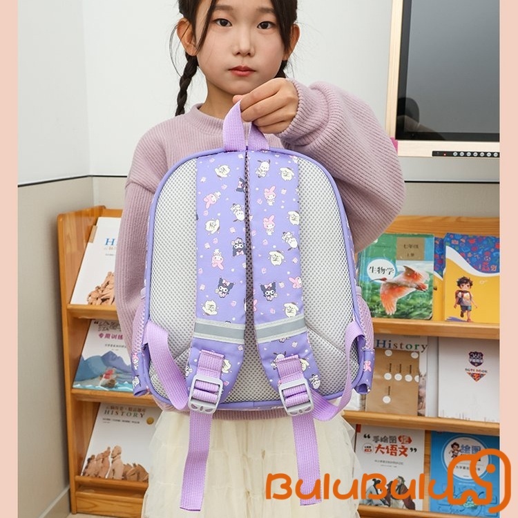 Ba lô bé trai bé gái Kawaii hoạt hình mèo chống thấm nước Ba lô đi học dung tích lớn cho vườn thú, cắm trại, đi chơi 3-6 tuổi
