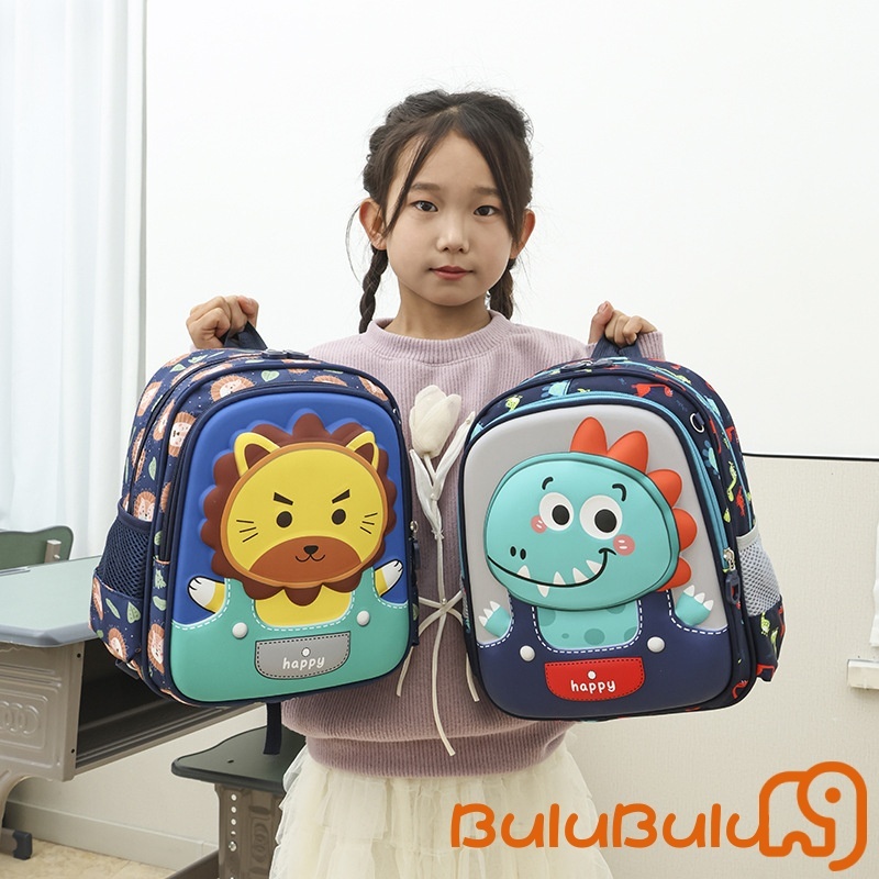Ba lô bé trai bé gái Kawaii hoạt hình mèo chống thấm nước Ba lô đi học dung tích lớn cho vườn thú, cắm trại, đi chơi 3-6 tuổi