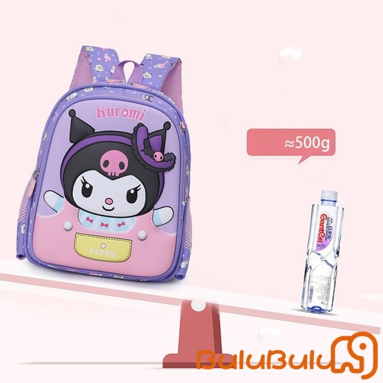 Ba lô bé trai bé gái Kawaii hoạt hình mèo chống thấm nước Ba lô đi học dung tích lớn cho vườn thú, cắm trại, đi chơi 3-6 tuổi