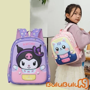 Ba lô bé trai bé gái Kawaii hoạt hình mèo chống thấm nước Ba lô đi học dung tích lớn cho vườn thú, cắm trại, đi chơi 3-6 tuổi