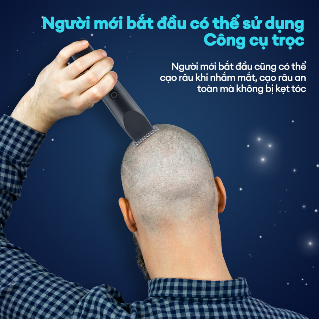 Ảnh CkeyiN Tông Đơ Cắt Tóc , Cạo Râu Điện Tử  USB Không Dây Có Thể Sạc Lại Cho Nam Và Nữ, Bộ Máy cạo râu Cắt Tóc RD017 4