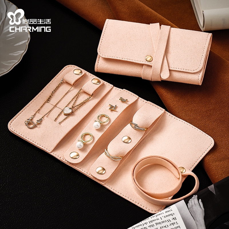 Du Lịch Trang Sức Tổ Chức Trang Sức Bao Bì Túi Quà Tặng Đính Hôn Nhung Trang Sức Tổ Chức Cho Dây Chuyền Nhẫn Quà Tặng Cho Nữ
