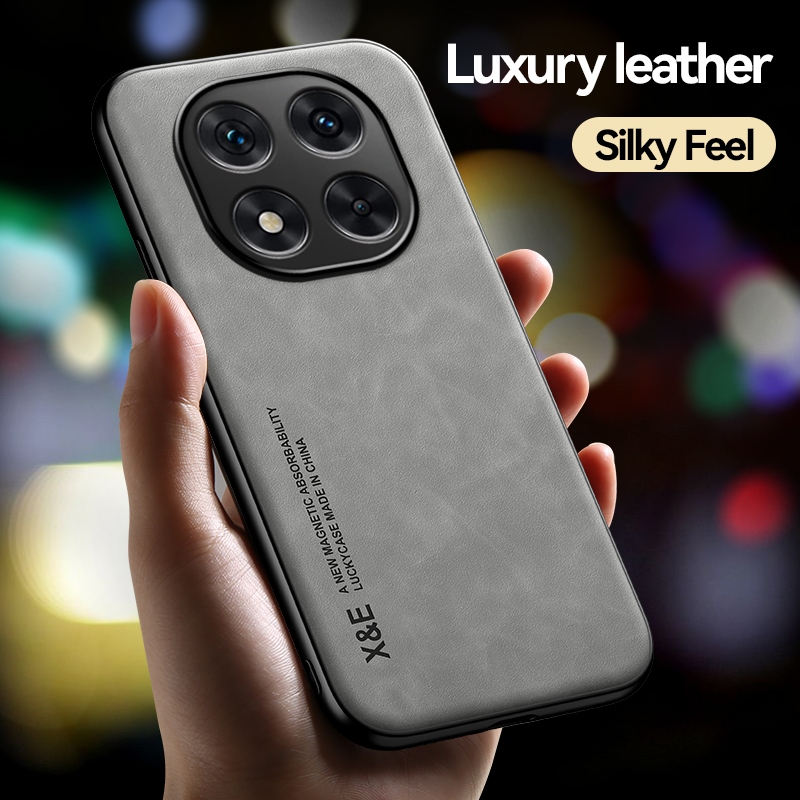 Ốp lưng cho Xiaomi Poco X8 X8Pro X7 X7Pro ⭐Vỏ điện thoại giá đỡ ô tô từ tính bằng da sang trọng Silky Feel⭐ Vỏ chống sốc Mi PocoX8 PocoX8Pro PocoX7 PocoX7Pro XiaomiPocoX7 XiaomiPocoX8