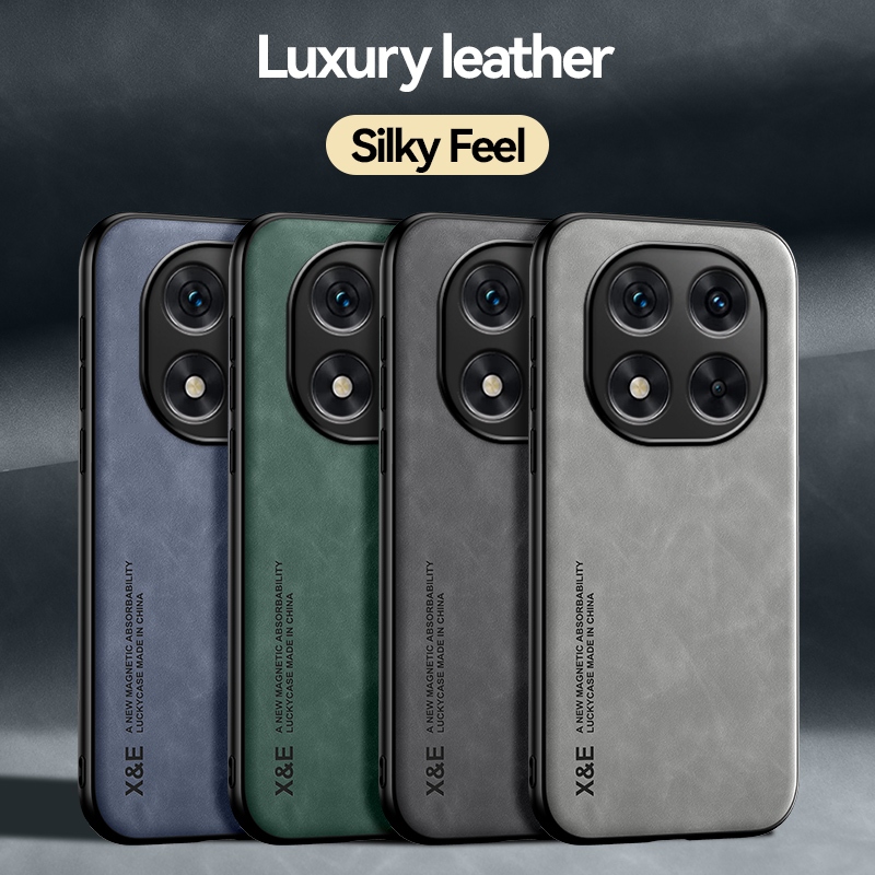 Ốp lưng cho Xiaomi Poco X8 X8Pro X7 X7Pro ⭐Vỏ điện thoại giá đỡ ô tô từ tính bằng da sang trọng Silky Feel⭐ Vỏ chống sốc Mi PocoX8 PocoX8Pro PocoX7 PocoX7Pro XiaomiPocoX7 XiaomiPocoX8
