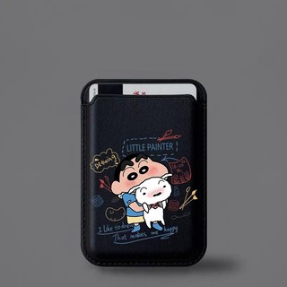 Chó Dễ Thương Crayon Shinchan Họa Tiết Ví Đựng Thẻ Cho iPhone 15pro 15promax 14 14promax 14 Pro 16 16plus 16 Pro Max 13 12Pro 11
