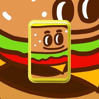 Cá Tính Hamburger Họa Tiết Con Chó Con Ví Đựng Thẻ Cho iPhone 15pro 15promax 14 14promax 14 Pro 16 16plus 16 Pro Max 13 12Pro 11