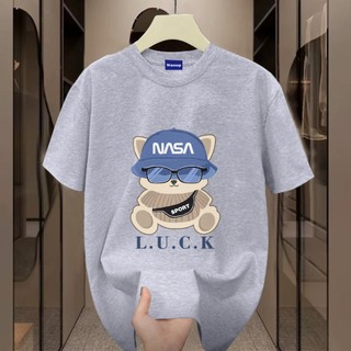 ✨Hàng có sẵn✨ WASSUP Blue Hat Puppy-Áo thun nam mới! 100% cotton, thời trang, Unisex