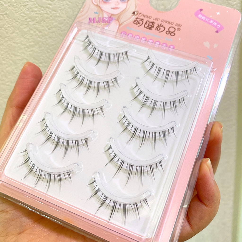 Bộ 5 Lông Mi Giả Gói Khối Lượng Dày Lông Mi Dài Dày Khối Lượng Lông Mi Dài Cho Hẹn Hò Cưới