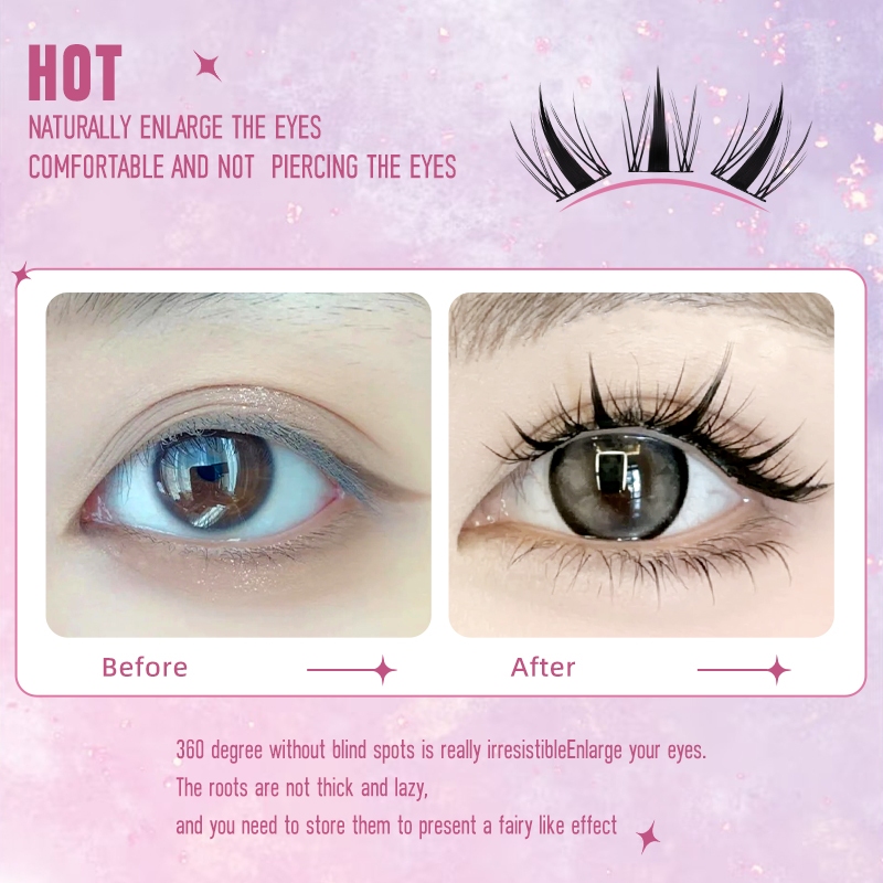 Kiligmatata Ba Hàng Lông Mi Giả Elf Thông Minh Và Đa Năng Tự Nhiên Sử Dụng Hàng Ngày 11mm-13mm Tự Nhiên Chuyên Nghiệp C & D Có Thể Tái Sử Dụng