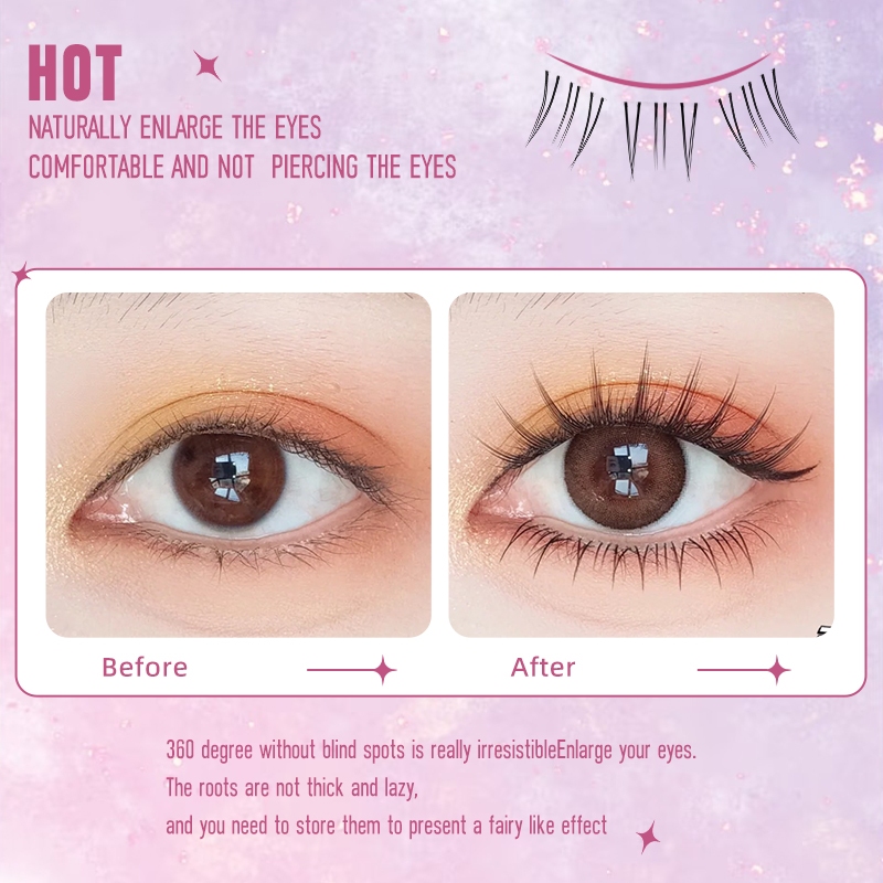 Kiligmatata Ba Hàng Lông Mi Giả Elf Thông Minh Và Đa Năng Tự Nhiên Sử Dụng Hàng Ngày 11mm-13mm Tự Nhiên Chuyên Nghiệp C & D Có Thể Tái Sử Dụng