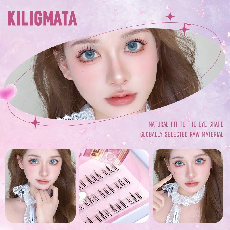Kiligmatata Ba Hàng Lông Mi Giả Elf Thông Minh Và Đa Năng Tự Nhiên Sử Dụng Hàng Ngày 11mm-13mm Tự Nhiên Chuyên Nghiệp C & D Có Thể Tái Sử Dụng