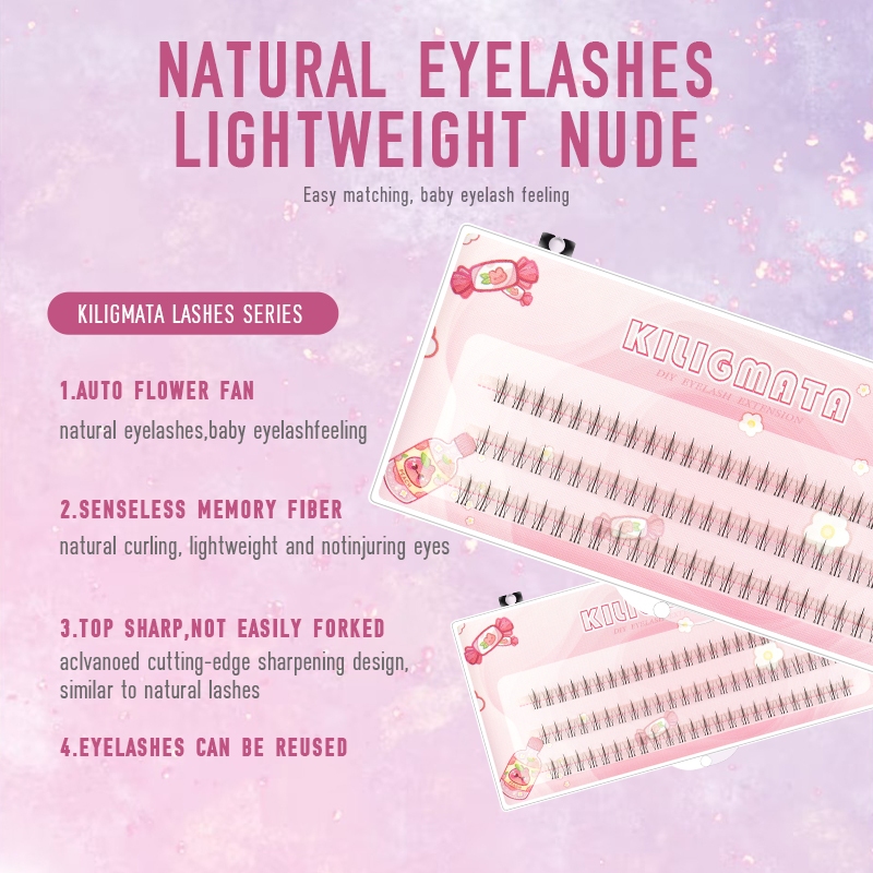Kiligmatata Ba Hàng Lông Mi Giả Elf Thông Minh Và Đa Năng Tự Nhiên Sử Dụng Hàng Ngày 11mm-13mm Tự Nhiên Chuyên Nghiệp C & D Có Thể Tái Sử Dụng