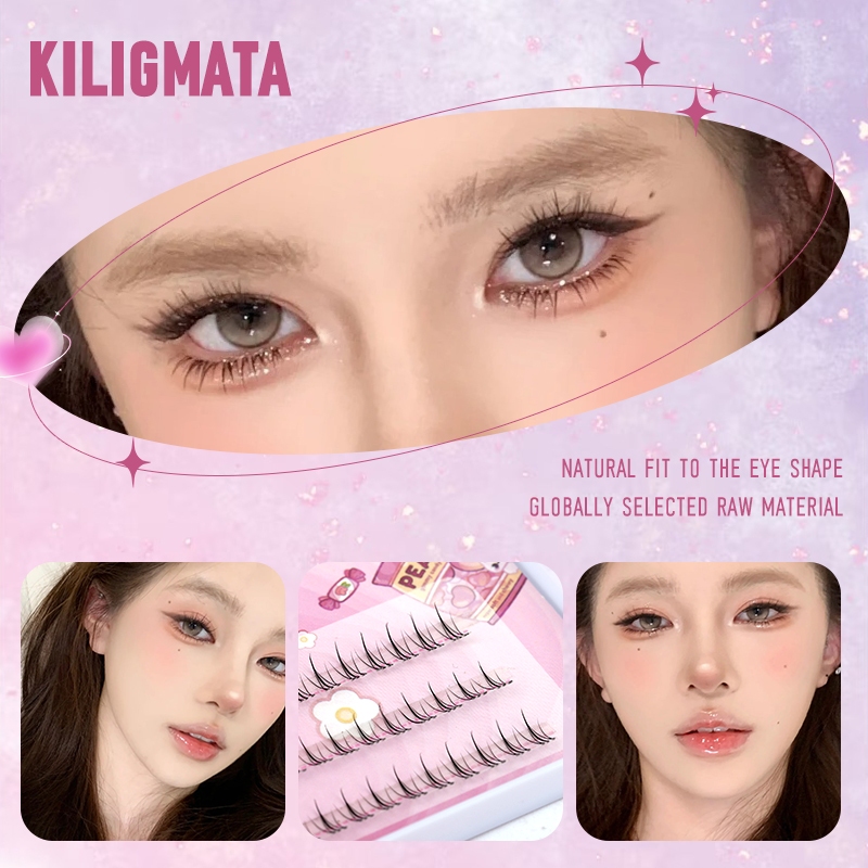 Kiligmatata Ba Hàng Lông Mi Giả Elf Thông Minh Và Đa Năng Tự Nhiên Sử Dụng Hàng Ngày 11mm-13mm Tự Nhiên Chuyên Nghiệp C & D Có Thể Tái Sử Dụng