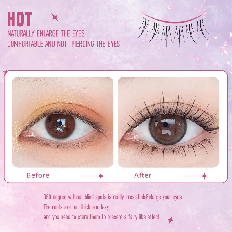 Kiligmatata Ba Hàng Lông Mi Giả Elf Thông Minh Và Đa Năng Tự Nhiên Sử Dụng Hàng Ngày 11mm-13mm Tự Nhiên Chuyên Nghiệp C & D Có Thể Tái Sử Dụng