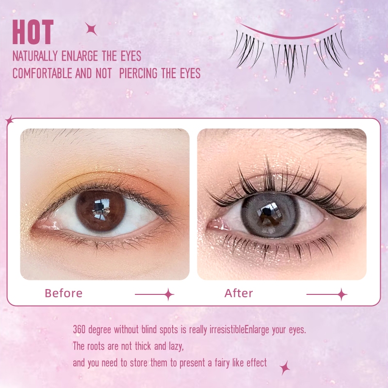Kiligmatata Ba Hàng Lông Mi Giả Elf Thông Minh Và Đa Năng Tự Nhiên Sử Dụng Hàng Ngày 11mm-13mm Tự Nhiên Chuyên Nghiệp C & D Có Thể Tái Sử Dụng