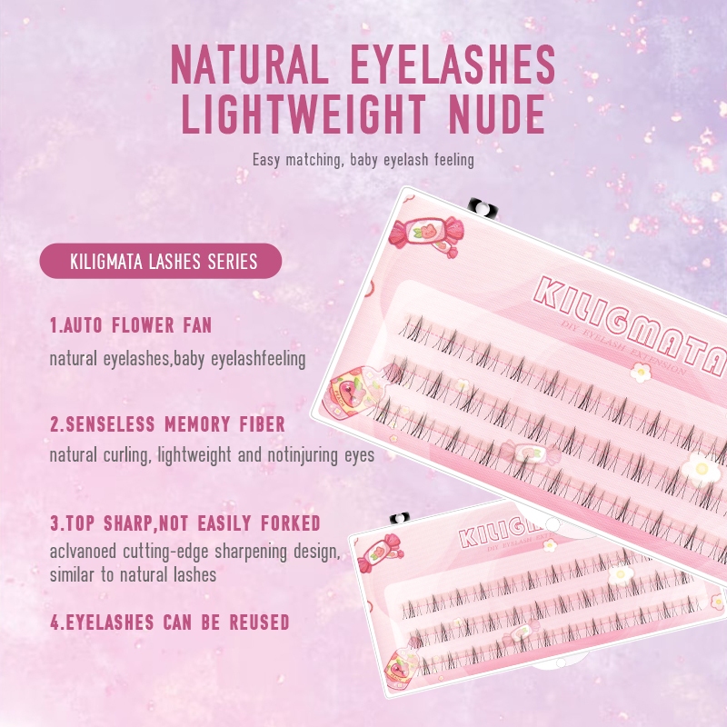 Kiligmatata Ba Hàng Lông Mi Giả Elf Thông Minh Và Đa Năng Tự Nhiên Sử Dụng Hàng Ngày 11mm-13mm Tự Nhiên Chuyên Nghiệp C & D Có Thể Tái Sử Dụng