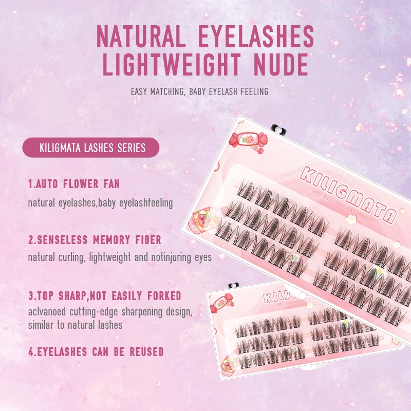 Kiligmatata Ba Hàng Lông Mi Giả Elf Thông Minh Và Đa Năng Tự Nhiên Sử Dụng Hàng Ngày 11mm-13mm Tự Nhiên Chuyên Nghiệp C & D Có Thể Tái Sử Dụng