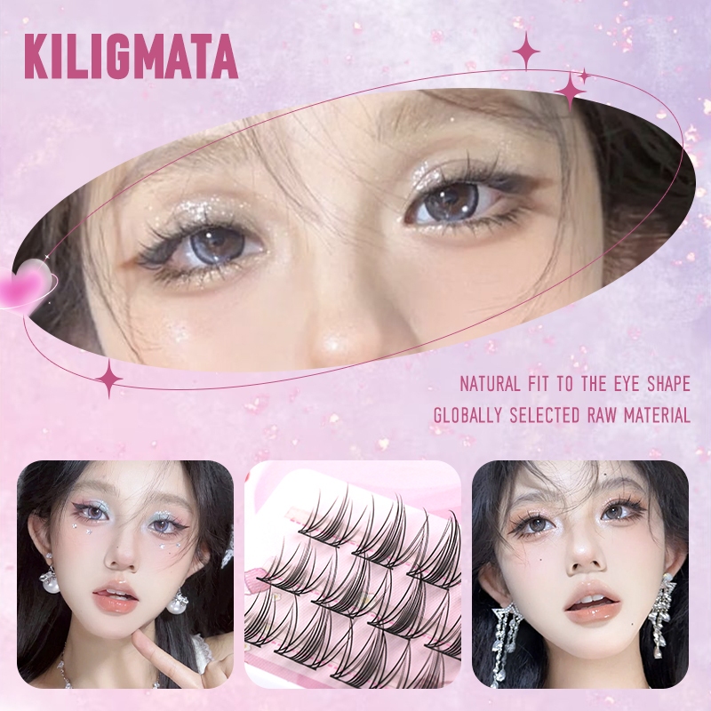 Kiligmatata Ba Hàng Lông Mi Giả Elf Thông Minh Và Đa Năng Tự Nhiên Sử Dụng Hàng Ngày 11mm-13mm Tự Nhiên Chuyên Nghiệp C & D Có Thể Tái Sử Dụng