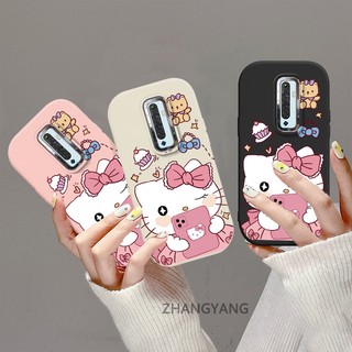 Ốp Lưng Cho OPPO Reno2 f reno 2z reno 2 Silicon Chống Rơi Kẹo Màu Dễ Thương Ốp Lưng Điện Thoại Thẩm Mỹ Hoạt Hình Dễ Thương Mèo Con TPU Mềm