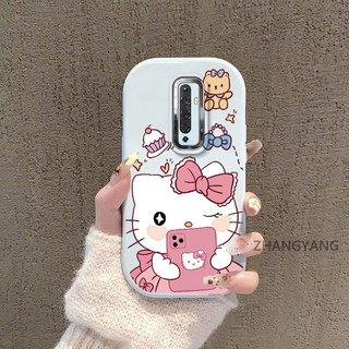 Ốp Lưng Cho OPPO Reno2 f reno 2z reno 2 Silicon Chống Rơi Kẹo Màu Dễ Thương Ốp Lưng Điện Thoại Thẩm Mỹ Hoạt Hình Dễ Thương Mèo Con TPU Mềm