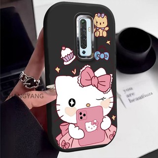 Ốp Lưng Cho OPPO Reno2 f reno 2z reno 2 Silicon Chống Rơi Kẹo Màu Dễ Thương Ốp Lưng Điện Thoại Thẩm Mỹ Hoạt Hình Dễ Thương Mèo Con TPU Mềm
