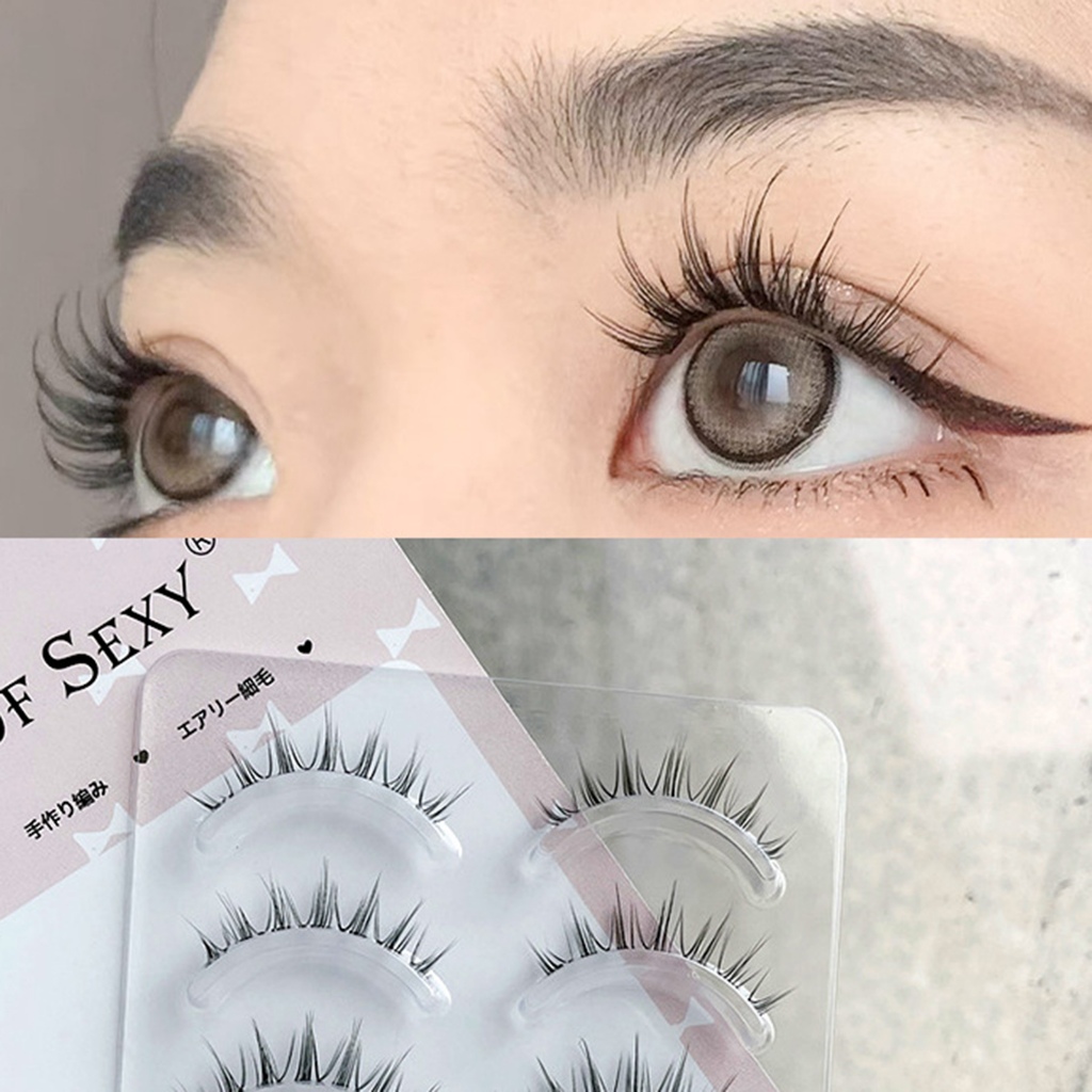 5 Đôi Uốn Tóc DIY Lông Mi Nhẹ Dài Vô Cảm Sợi Dày Nhân Tạo Lông Mi Cho Gia Đình DIY Dụng Cụ Trang Điểm