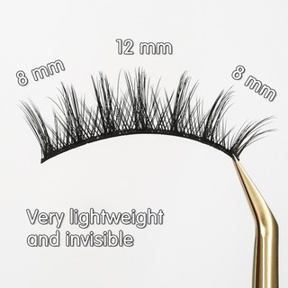 Curl 8-12mm Chiều dài DIY Lông mi màu đen Nhẹ không cảm giác Sợi dày đặc Lông mi nhân tạo cho gia đình Dụng cụ trang điểm DIY