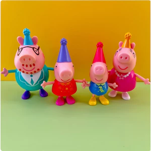 Set 4 Mô Hình Đồ Chơi Gia Đình peppa 'S adventures