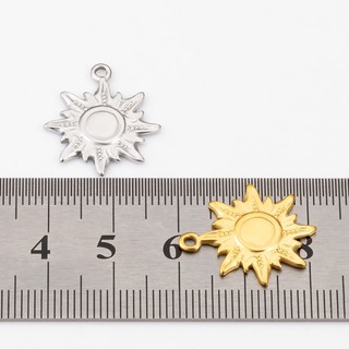 Thép không gỉ Retro Mặt Dây Chuyền Mặt Trời Tự Làm Phụ Kiện Trang Sức Vàng 18k Quyến Rũ Vật Liệu Handmade