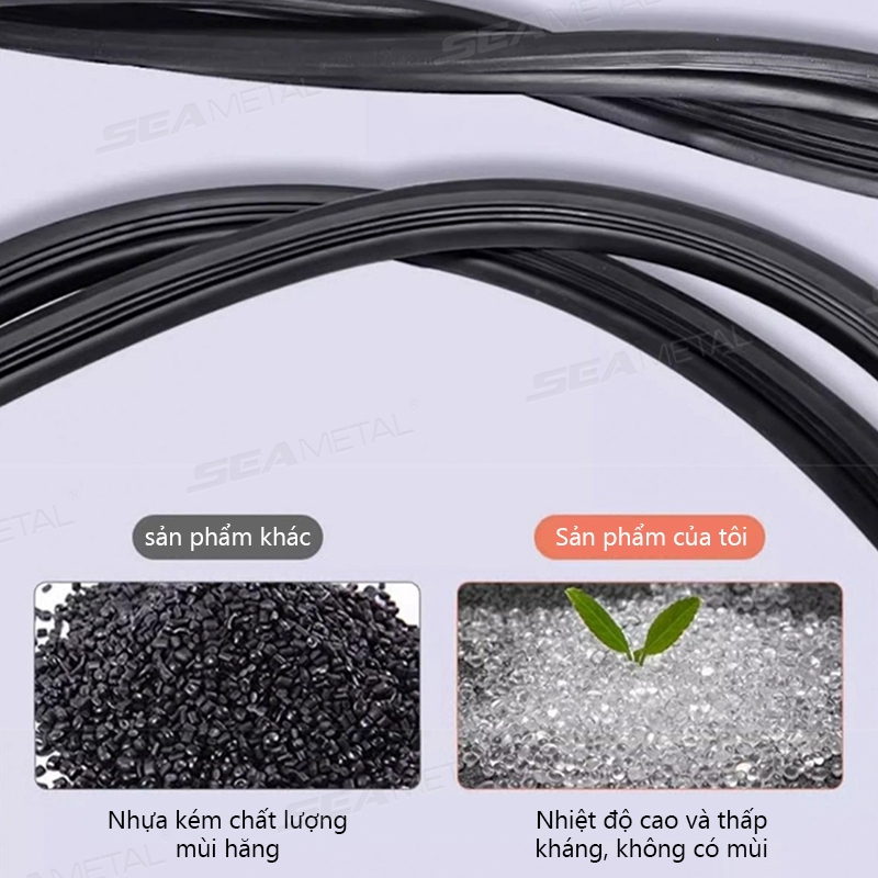 Dải niêm phong ô tô cao su SEAMETAL 1.6M Bảng điều khiển cách âm Cách nhiệt Kính chắn gió tự động Edge Dải niêm phong khoảng cách