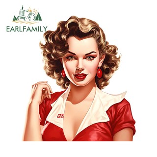 EARLFAMILY 13cm Marilyn Monroe Dán Xe Hơi Hấp Dẫn Sáng Tạo Tắc Xước Chai Nước Tủ Lạnh DIY Decal Nghệ Thuật Đường Phố Dấu Hiệu