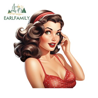 EARLFAMILY 13cm Marilyn Monroe Dán Xe Hơi Hấp Dẫn Sáng Tạo Tắc Xước Chai Nước Tủ Lạnh DIY Decal Nghệ Thuật Đường Phố Dấu Hiệu