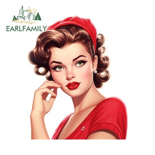 EARLFAMILY 13cm Marilyn Monroe Dán Xe Hơi Hấp Dẫn Sáng Tạo Tắc Xước Chai Nước Tủ Lạnh DIY Decal Nghệ Thuật Đường Phố Dấu Hiệu