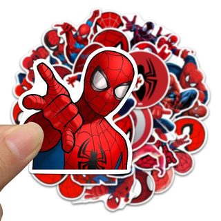 35 Chiếc Marvel Người Nhện Dán DIY Laptop Điện Thoại Xe Máy Chống Thấm Nước Hoạt Hình Miếng Dán Bé Trai Đồ Chơi