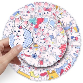 51 Chiếc Kawaii Dâu Thỏ Dán DIY Tủ Lạnh Laptop Điện Thoại Chống Thấm Nước Hoạt Hình Kid Miếng Dán Dễ Thương