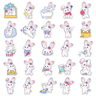 51 Chiếc Kawaii Dâu Thỏ Dán DIY Tủ Lạnh Laptop Điện Thoại Chống Thấm Nước Hoạt Hình Kid Miếng Dán Dễ Thương