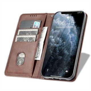 Vỏ Sang Trọng Cho OPPO Reno 11F 12F 10 11 12 Pro Plus 5G Ốp Lưng Ví Lật Retro Kinh Doanh Mờ Da Khe Cắm Thẻ Đứng Vỏ Bảo Vệ