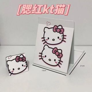 Gương trang điểm để bàn Gương trang điểm gấp thời trang dễ thương, Gương trang điểm đơn giản siêu mỏng được cá nhân hóa di động dành cho học sinh Cute folding makeup mirror【Chiosala12】