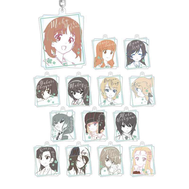 Game Girls und Panzer das Finale Trading lette-graph Acrylic Móc Khóa Miho Nishizumi Saori Takebe Anime Móc Khóa Mặt Dây Chuyền Quà Tặng