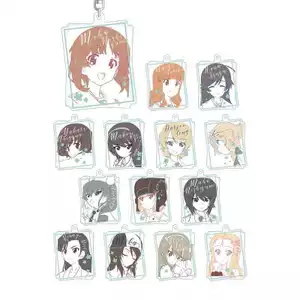 Game Girls und Panzer das Finale Trading lette-graph Acrylic Móc Khóa Miho Nishizumi Saori Takebe Anime Móc Khóa Mặt Dây Chuyền Quà Tặng