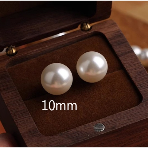 Retro Công Chúa Nhỏ Phong Cách Hồng Kông Tính Khí Giọt Nước Giả Ngọc Trai Bông Tai Đơn Giản Khí Quyển Pháp Phù Hợp Với S925 Bông Tai Bạc Nữ 24.11.25