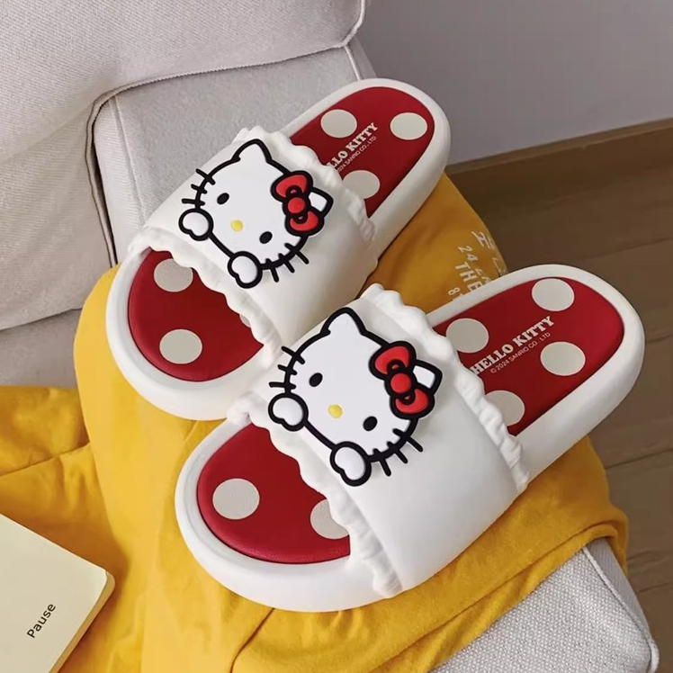 Xixitiao Sanrio Dép Bé Gái Pacha Chó Hello Kitty Dép Trẻ Em Trong Nhà Chống Trơn Trượt Bé Trai Cha Mẹ-Con San