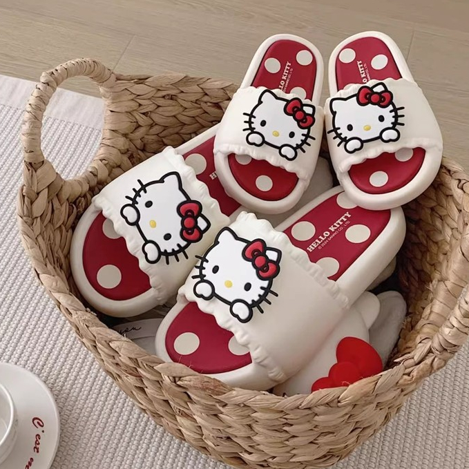 Xixitiao Sanrio Dép Bé Gái Pacha Chó Hello Kitty Dép Trẻ Em Trong Nhà Chống Trơn Trượt Bé Trai Cha Mẹ-Con San