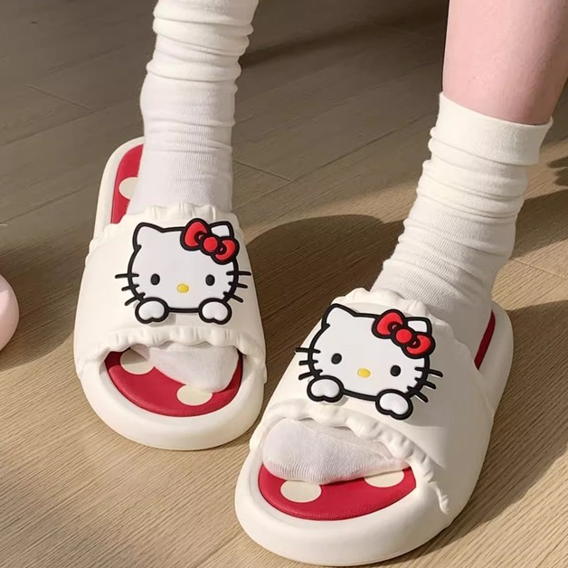 Xixitiao Sanrio Dép Bé Gái Pacha Chó Hello Kitty Dép Trẻ Em Trong Nhà Chống Trơn Trượt Bé Trai Cha Mẹ-Con San