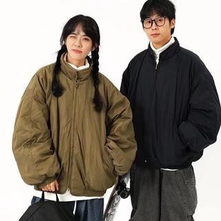 Áo khoác cotton nam Gksss thời trang Nhật Bản cổ điển dáng rộng giản dị hợp thời trang phong cách trung tính áo khoác bay dày