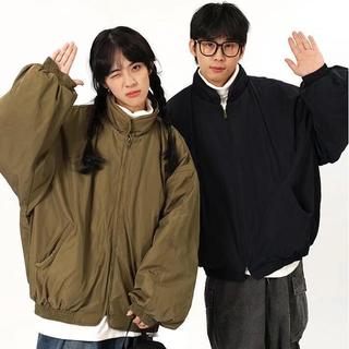 Áo khoác cotton nam Gksss thời trang Nhật Bản cổ điển dáng rộng giản dị hợp thời trang phong cách trung tính áo khoác bay dày