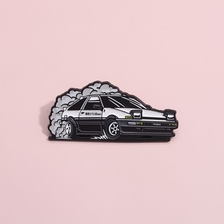 Huy Hiệu Kim Loại Gắn Ba Lô Hình anime Fujiiwara Takashi car drift ae86 d Mendenamel pin souvenir Gửi Một Người Bạn