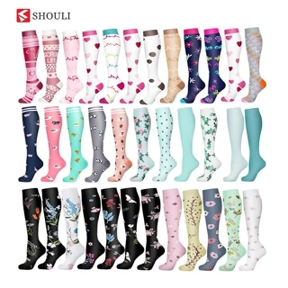 Vớ Nén Chạy SHOULI 20-30 Mmhg Cho Bệnh Giãn Tĩnh Mạch Giãn Tĩnh Mạch Phù Nề Bệnh Tiểu đường Marathon Áp Lực Dự Trữ
